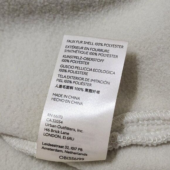 Free People - L - Women's Elk Mountain Fleece Pullover  Opal Silk Ivory Funnel - Picture 6 of 6